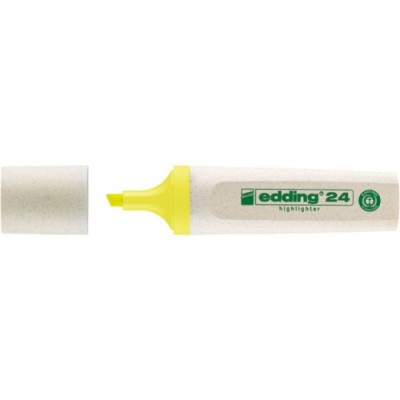 MARCADOR FLUORESCENTE ECOLINE 24 COLOR AMARILLO EDDING 24 005