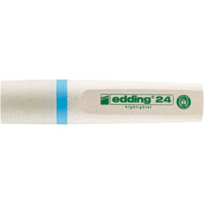 MARCADOR FLUORESCENTE ECOLINE 24 COLOR AZUL CLARO EDDING 24 010