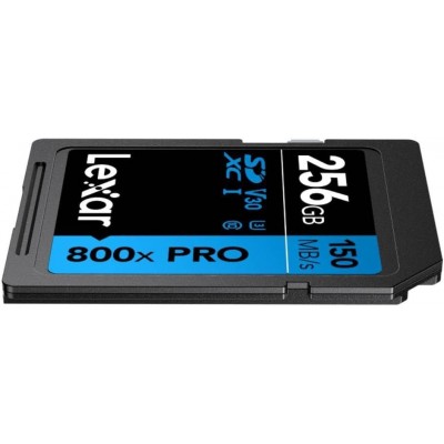 LEXAR 256GB PROFESSIONAL 800X PRO SDXC UHS I CARDS UP TO 150MB S READ 45MB S WRITE C10 V30 U3