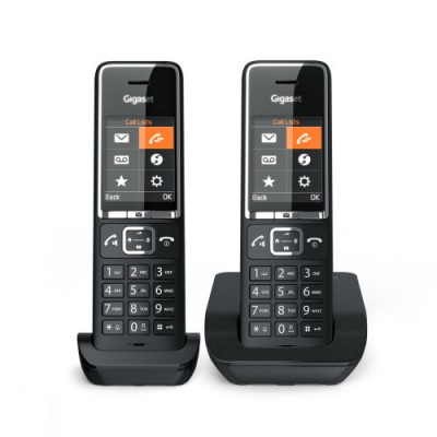 Gigaset COMFORT 550 duo Telefono analogico Identificador de llamadas Negro