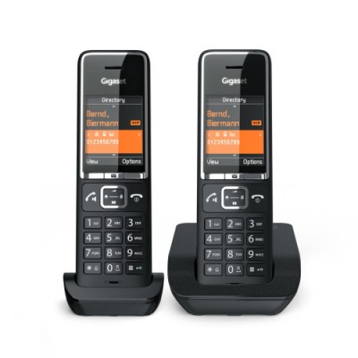 Gigaset COMFORT 550 duo Telefono analogico Identificador de llamadas Negro