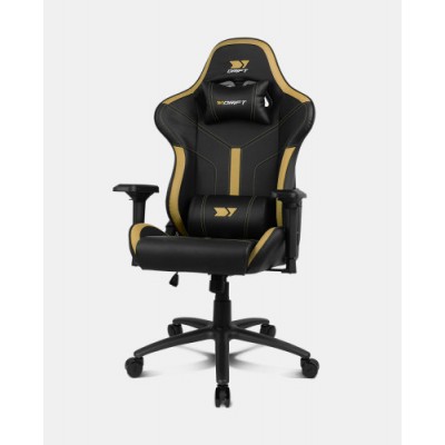 DRIFT DR350 Butaca para jugar Asiento acolchado Oro Negro