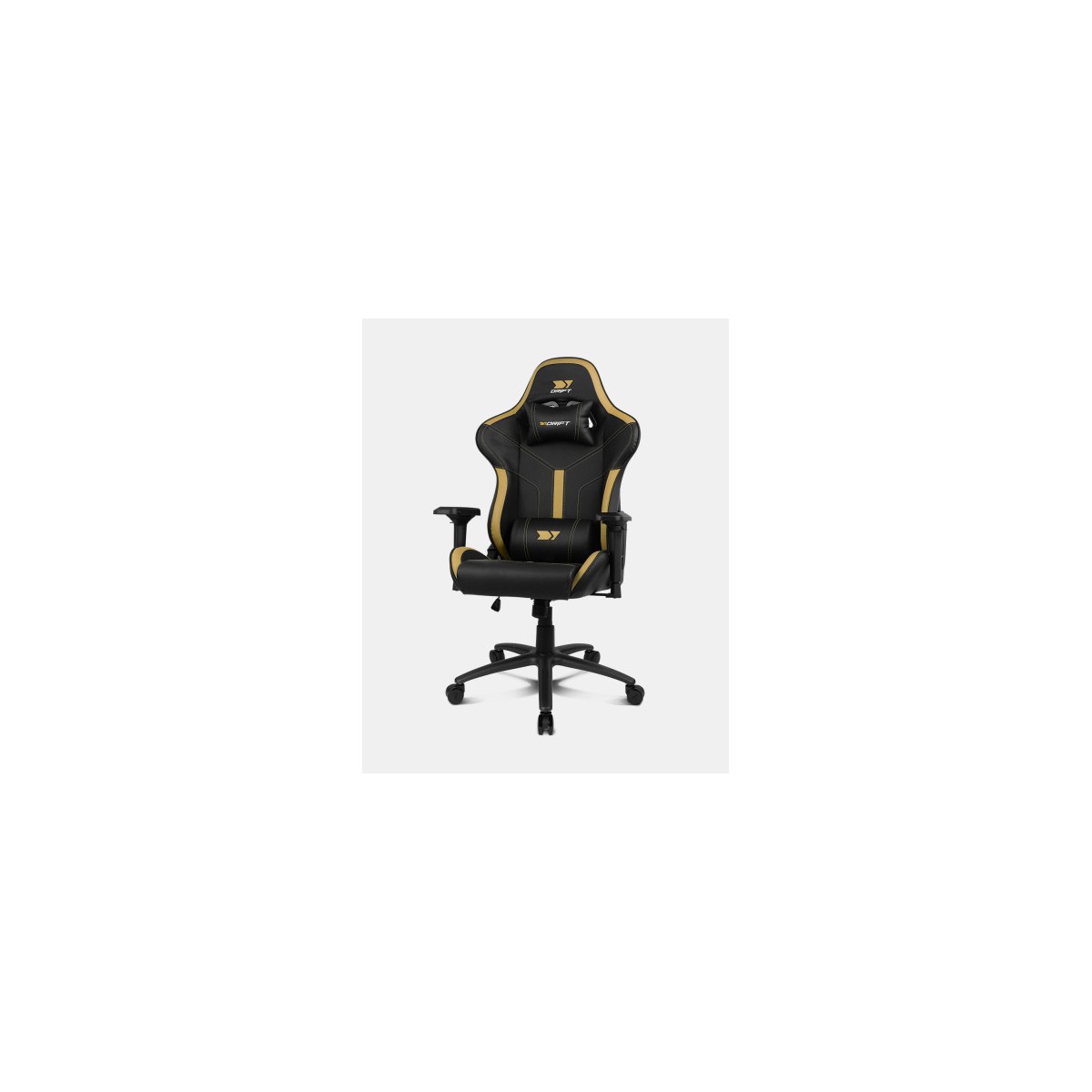 DRIFT DR350 Butaca para jugar Asiento acolchado Oro Negro