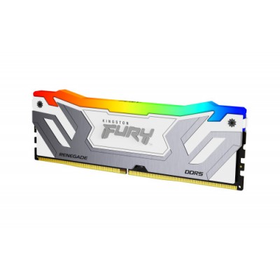 MEMORIA KINGSTON 24GB 8400MT S DDR5 CL40 CUDIMM FURY RENEGADE RGB WHITE XMP KF584CU40RWA 24