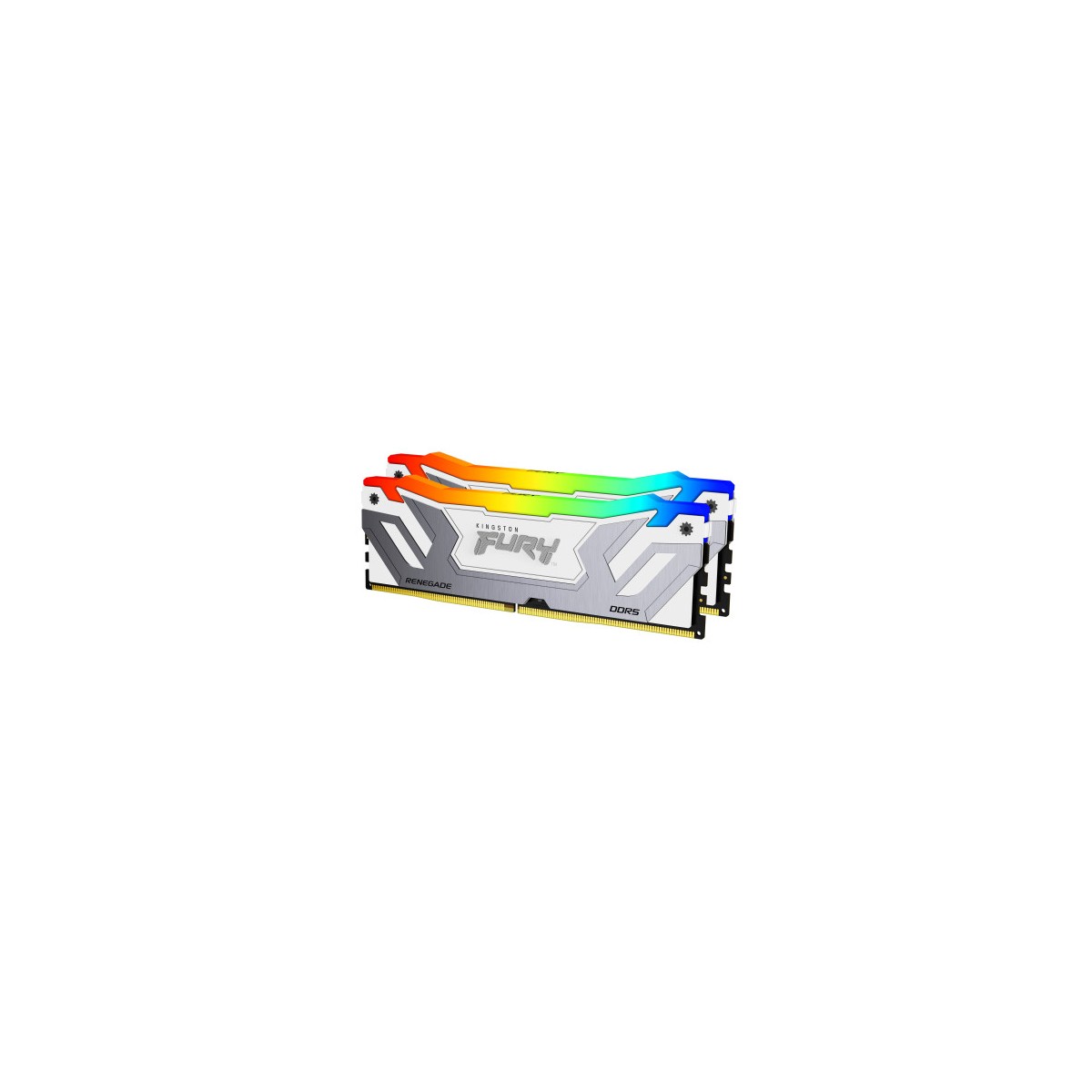 MEMORIA KINGSTON 48GB 8400MT S DDR5 CL40 CUDIMM KIT OF 2 FURY RENEGADE RGB WHITE XMP KF584CU40RWAK2 48