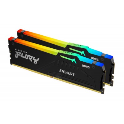 MEMORIA KINGSTON 32GB KIT2 6000MT S DDR5 CL36 FURY BEAST RGB EXPO KF560C36BBE2AK2 32
