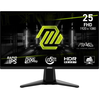 MSI MONITOR MAG 255F E20 245 RAPID IPS FLAT 1920x1080 240HZ NEGRO