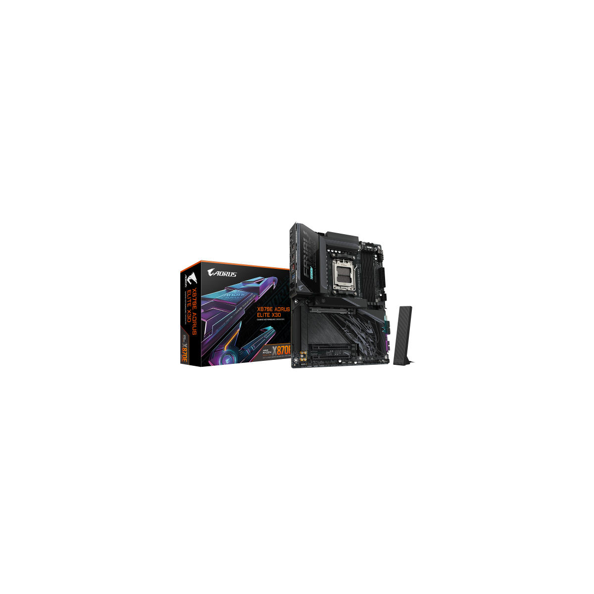 PLACA GIGABYTE X870 AORUS ELITE XAMDAM5X8704DDR5256GB1HDMI2USB42SATA62M25GBLANWIFI7BT5410USB32ATX