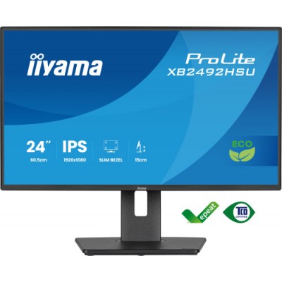 MONITOR IYAMA PROLITE XB2492HSU B1 61 CM 24 1080 X 1920 PIXELES QUAD HD LED 3 MS NEGRO