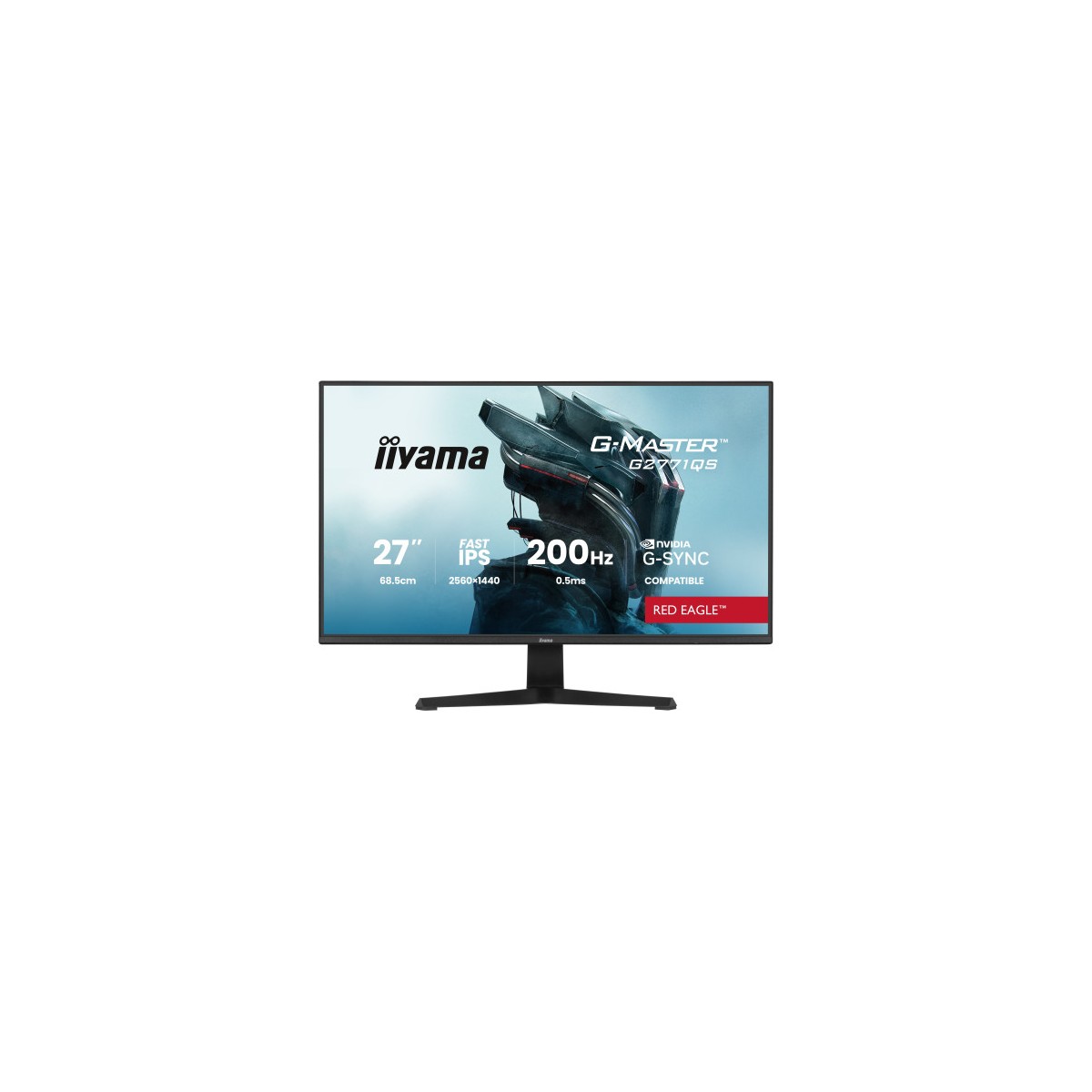 iiyama G2771QS B1 pantalla para PC 686 cm 27 2560 x 1440 Pixeles Wide Quad HD Negro