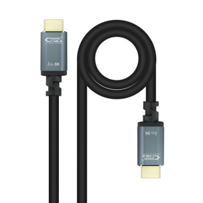 Nanocable Cable HDMI 21 IRIS 8K A M A M Negro 10 Metros