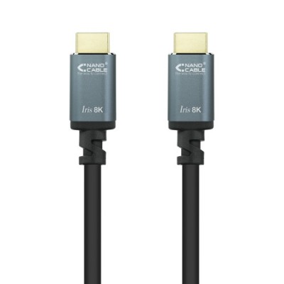 Nanocable Cable HDMI 21 IRIS 8K A M A M Negro 10 Metros