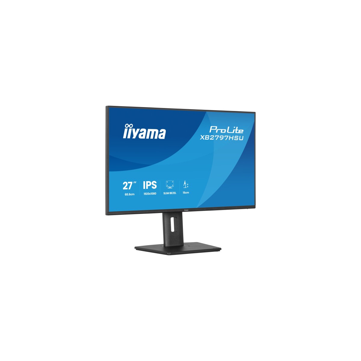 MONITOR IIYAMA PANTALLA PARA PC 686 CM 27 1920 X 1080 PIXELES FULL HD LED PANEL IPS AJUSTABLE EN ALTURA HDMI DISPLAYPORT USB
