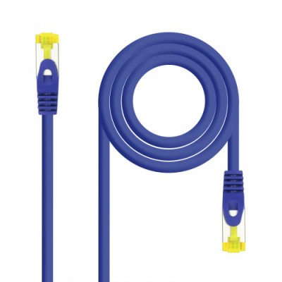 Nanocable Cable de red latiguillo RJ45 LSZH Cat6A SFTP AWG26 Azul 05m