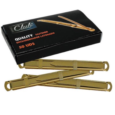 CAJA 50 UNIDADES FASTENER LATONADO CALIDAD EXTRA OFFICE CLUB 319397