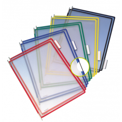 PACK DE 10 FUNDAS CON PIVOTES A4 VERTICAL COLOR SURTIDO TARIFOLD 114009