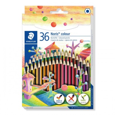 ESTUCHE 36 PZAS NORIS COLOUR 185 SURT STAEDTLER 185 CD36