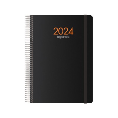 AGENDA 2024 SYNCRO DiA PaGINA 15 X 21 CM NEGRO DOHE 11620 24