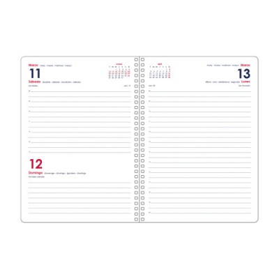 AGENDA 2024 SYNCRO DiA PaGINA 15 X 21 CM AZUL DOHE 11628 24