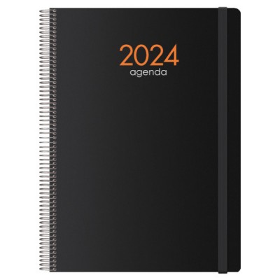 AGENDA 2024 SYNCRO DiA PaGINA 21 X 29 CM NEGRO DOHE 11617 24