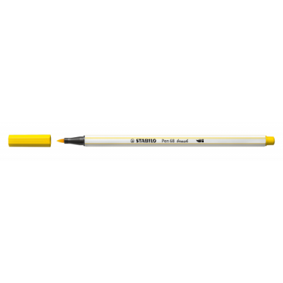 ROTULADOR PUNTA FIBRA PINCEL PEN 68 BRUSH AMARILLO STABILO 568 44