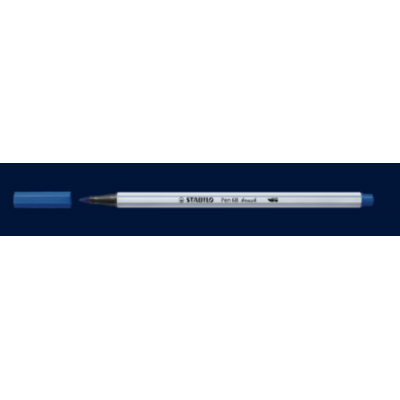 ROTULADOR PUNTA FIBRA PINCEL PEN 68 BRUSH AZUL STABILO 568 32