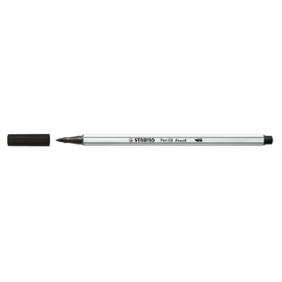 ROTULADOR PUNTA FIBRA PINCEL PEN 68 BRUSH NEGRO STABILO 568 46