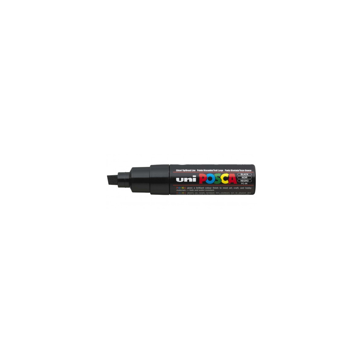 MARCADOR PC 8K POSCA PUNTA B 8MM NEGRO UNI BALL 148932000