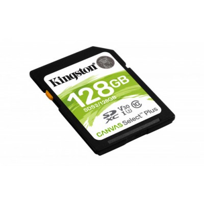 Kingston Technology Canvas Select Plus memoria flash 128 GB SDXC Clase 10 UHS I