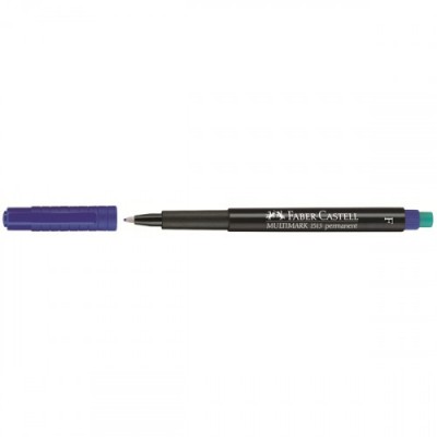 MARCADOR PERMANENTE MULTIMARK PUNTA FINA AZUL FABER CASTELL 151351