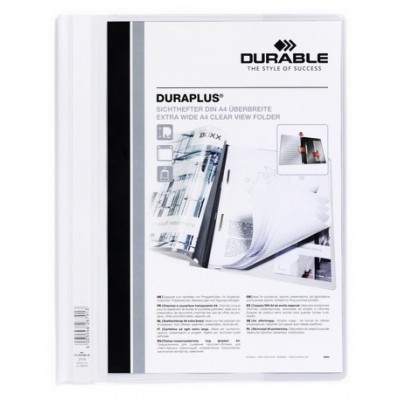 DOSSIER FASTENER DURAPLUS A4 PVC BLANCO DURABLE 2579 02