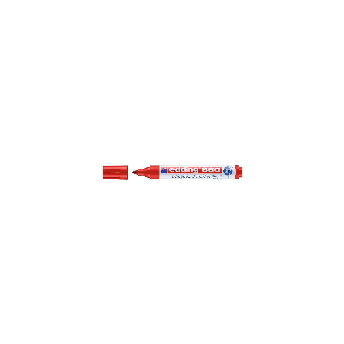 MARCADOR PIZARRA BLANCA 660 15 3MM ROJO EDDING 660 02