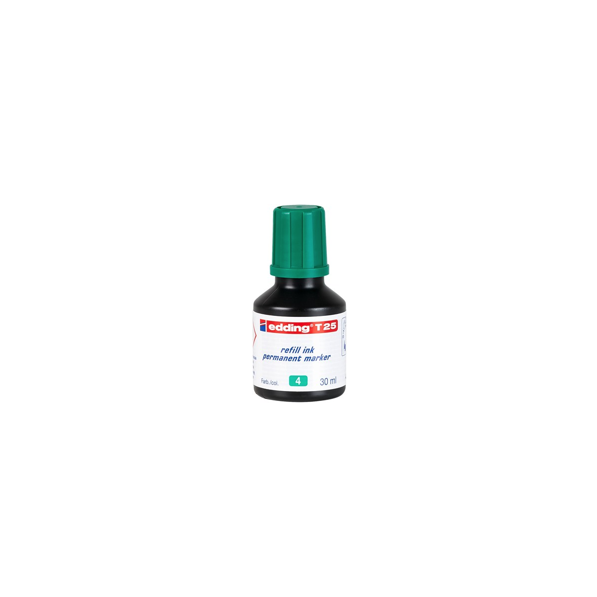 FRASCO TINTA PARA RELLENAR 25ML VERDE EDDING T25 004