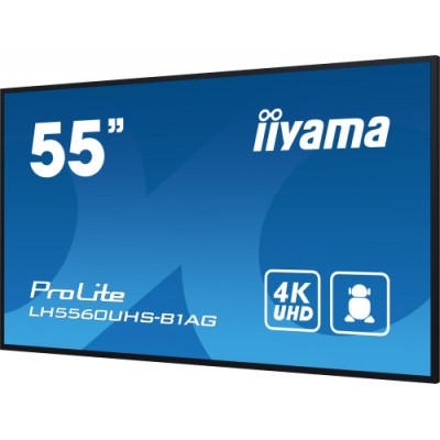 iiyama PROLITE Pizarra de caballete digital 1397 cm 55 LED Wifi 500 cd m 4K Ultra HD Negro Procesador incorporado Android 11 24