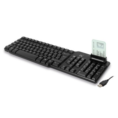 Ewent EW3252 teclado USB QWERTY Espanol Negro