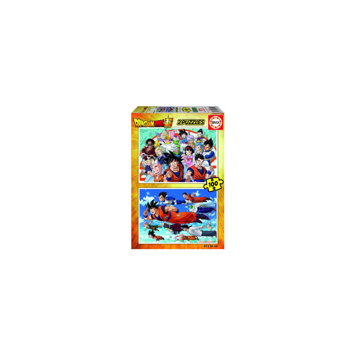 PUZZLE 2x100 DRAGON BALL DE 6 8 ANOS EDUCA BORRAS 18214