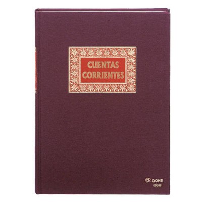 LIBRO DE CONTABILIDAD CUENTAS CORRIENTES FOLIO NATURAL 100 HOJAS NUMERADAS DOHE 09908