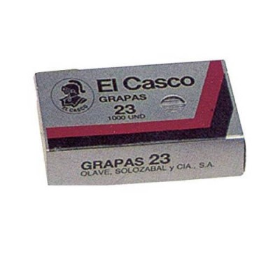 CAJA DE 1000 GRAPAS GALVANIZADAS MODELO 23 6G EL CASCO 1G00231