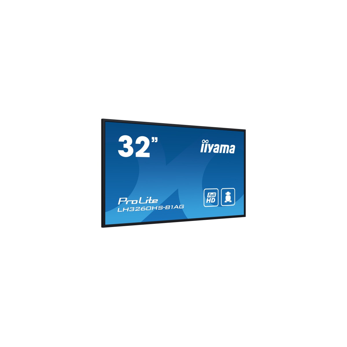 iiyama PROLITE Pizarra de caballete digital 80 cm 315 LED Wifi 500 cd m Full HD Negro Procesador incorporado Android 11 24 7