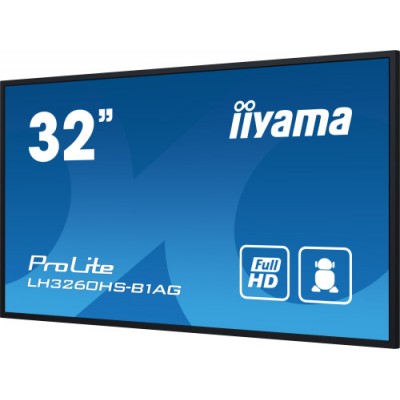 iiyama PROLITE Pizarra de caballete digital 80 cm 315 LED Wifi 500 cd m Full HD Negro Procesador incorporado Android 11 24 7