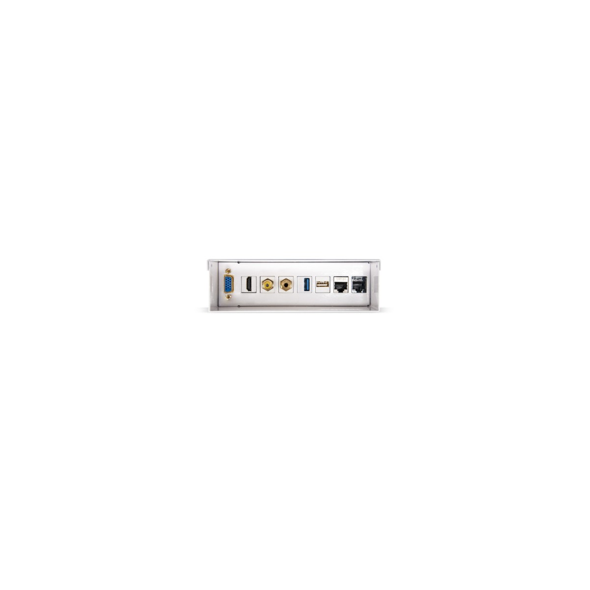 Nanocable Caja de conexiones multimedia de pared VGAHDMIJACK35RCA2xUSB2xRJ45 Blanco