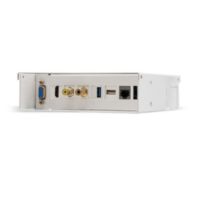 Nanocable Caja de conexiones multimedia de pared VGAHDMIJACK35RCA2xUSB2xRJ45 Blanco