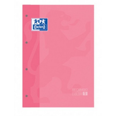 BLOC ENCOLADO COLOR 1 TAPA BLANDA A4 80 HOJAS 5X5 COLOR ROSA CHICLE OXFORD 400123681