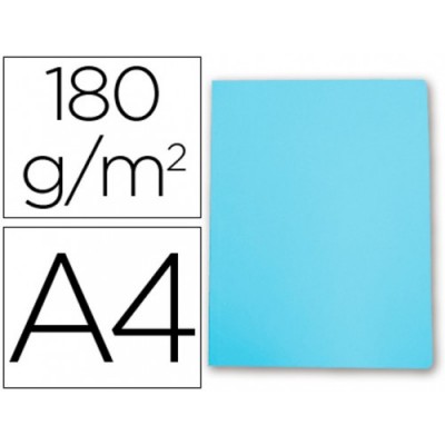 SUBCARPETA SIMPLES PASTEL 180 GRS A4 COLOR AZUL GIO 400040507