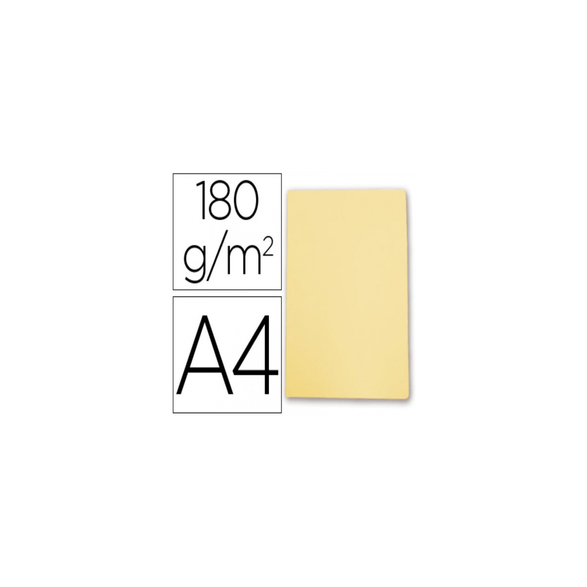 SUBCARPETA SIMPLES PASTEL 180 GRS A4 COLOR AMARILLO GIO 400040508