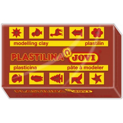 CAJA 30 PASTILLAS PLASTILINA 50 G MARRoN JOVI 7009