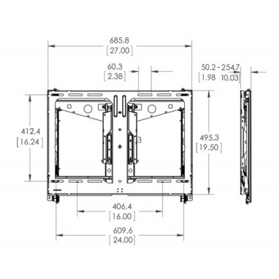 VOGELS PFW 6880 VIDEO WALL POP OUT MODULE SLIM