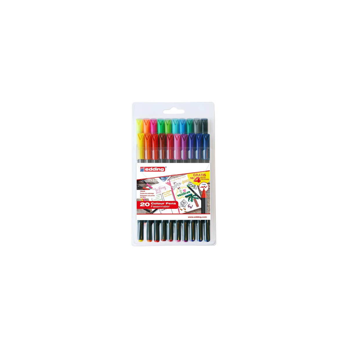 PACK CON 16 ROTULADORES ESTaNDAR 4 ROTULADORES PASTEL S C 1200 EDING E1200 20 BTS