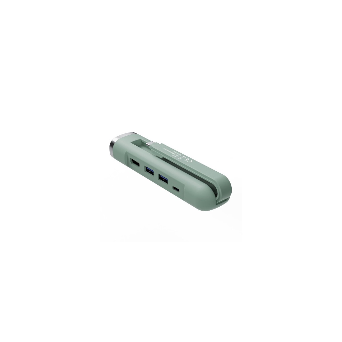 Ewent EW1148 base para portatil y replicador de puertos Alambrico USB 32 Gen 1 31 Gen 1 Type C Verde