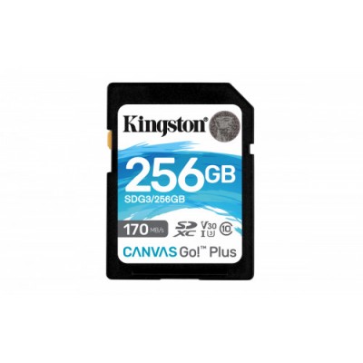 Kingston Technology Canvas Go Plus memoria flash 256 GB SD Clase 10 UHS I
